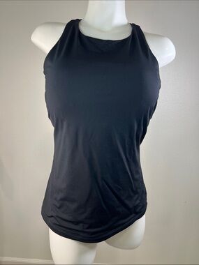 Athleta Black Swim Maldives Bra Cup Tankini Top 38D/DD